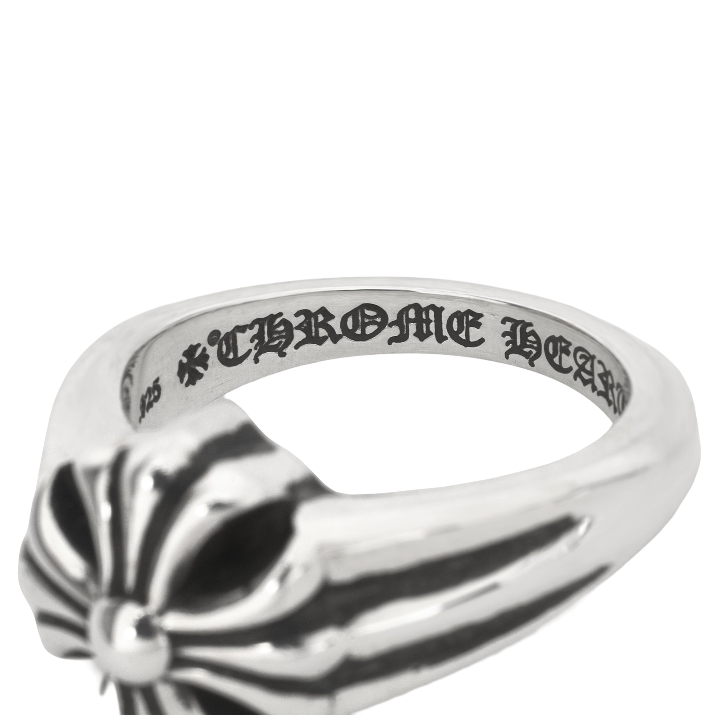 크롬하츠 컷아웃 CH 플러스 스몰 링 실버(Chrome Hearts Cut Out CH Plus Small Ring Silver) - 4