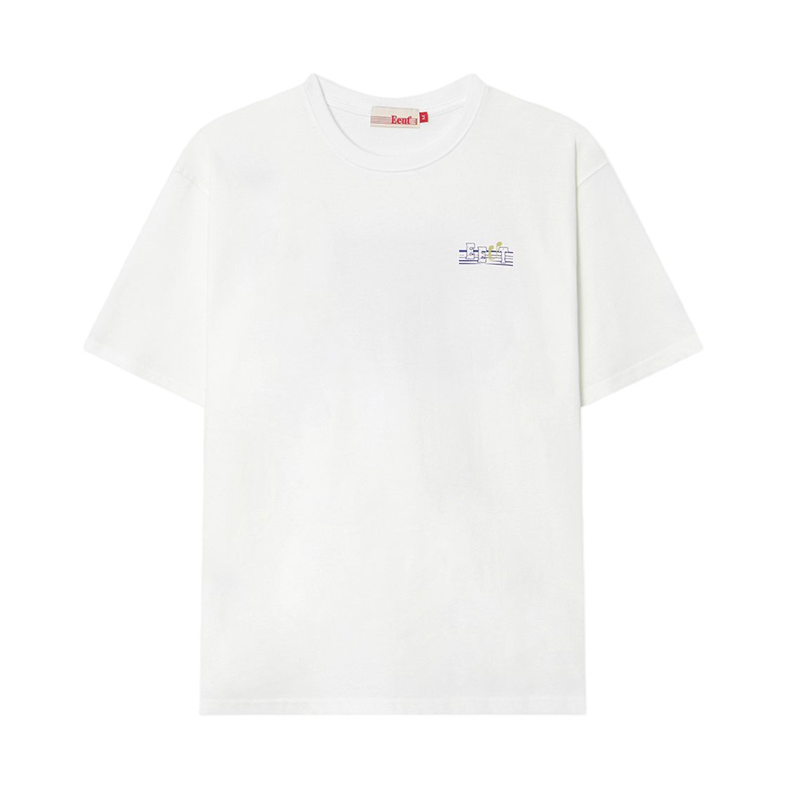 이우트 댄싱 노트 티셔츠 화이트(EEUT Dancing Note T-Shirt White)