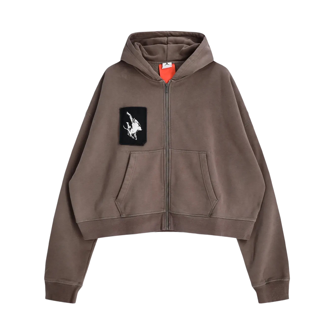IQ6288-289 Jordan In House Crop Fleece Graphic Hoodie Cave Stone (IQ6288-289)