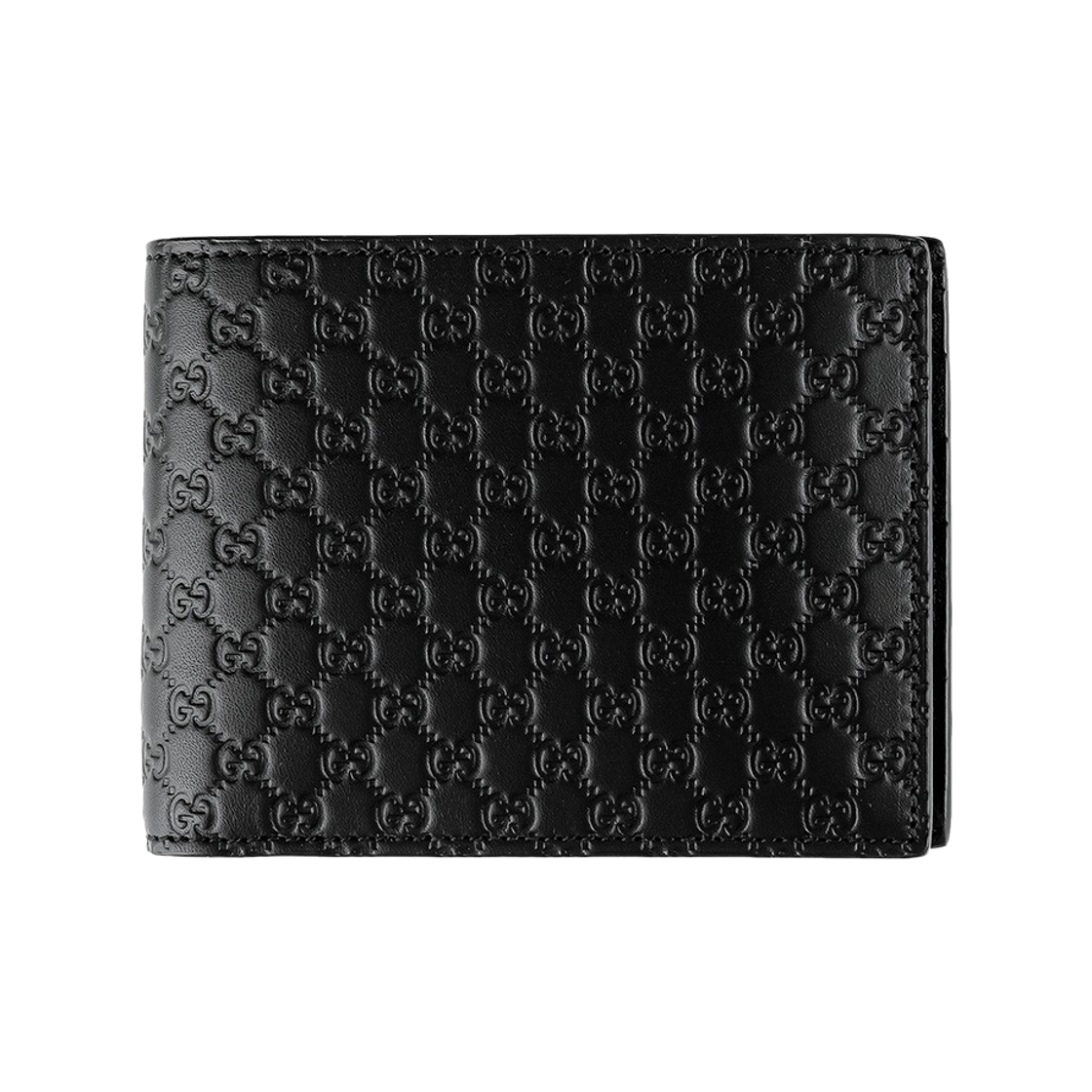 333042-BMJ1N-1000 Gucci Signature Microssima Wallet Black