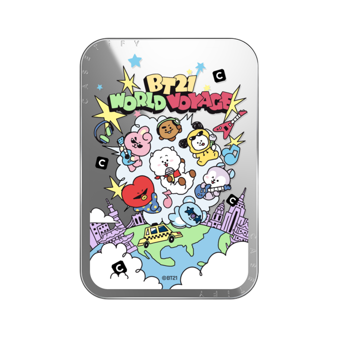 - Casetify x BT21 Sticker Mirror Snappy Magsafe Cardholder Stand