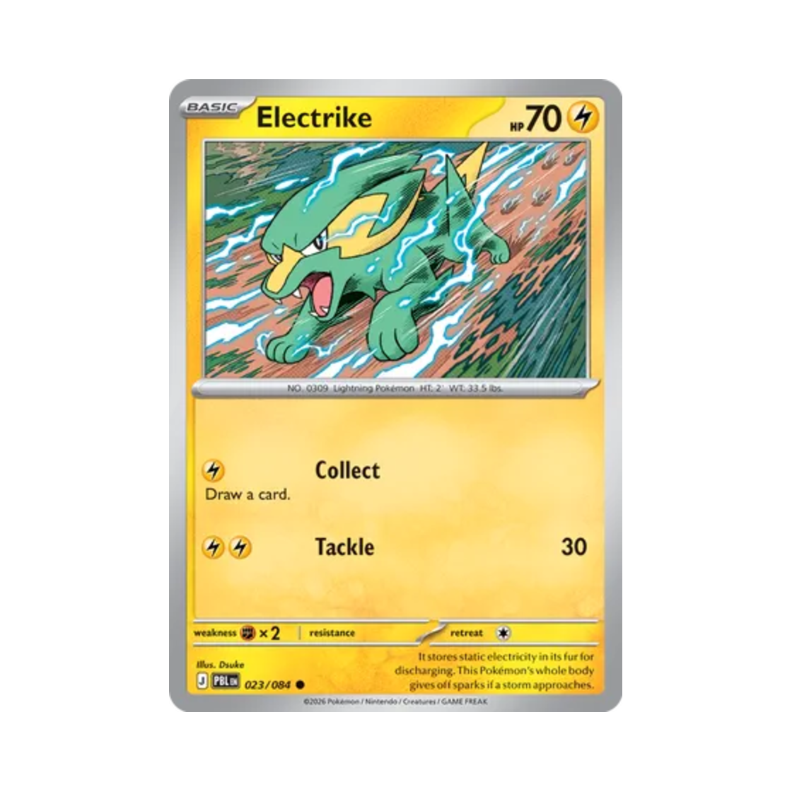 포켓몬 TCG 썬더라이 C 피치 블랙 (영문판)(Pokemon TCG Electrike C Pitch Black (English Ver.)) - 1
