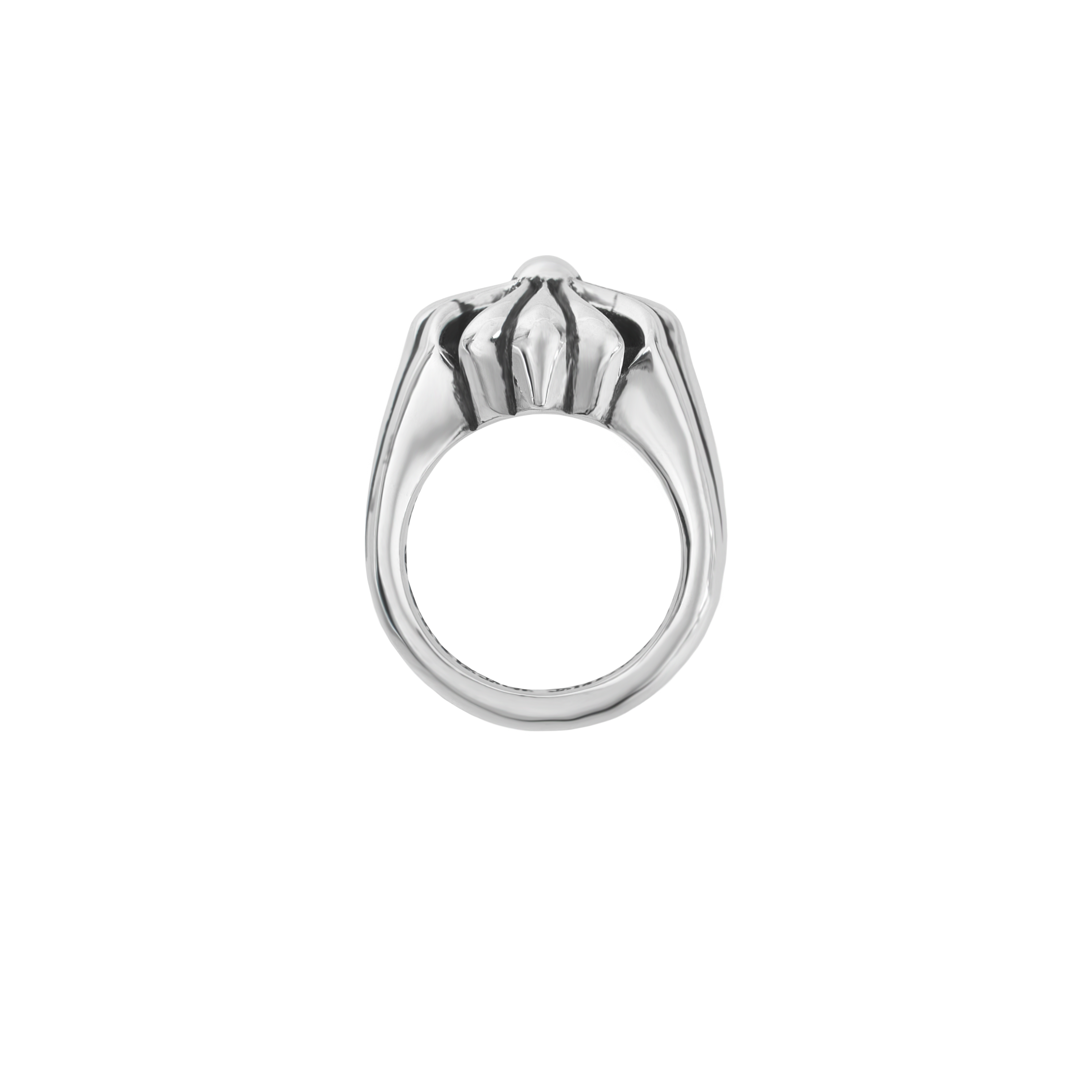 크롬하츠 컷아웃 CH 플러스 라지 링 실버(Chrome Hearts Cut Out CH Plus Large Ring Silver) - 2