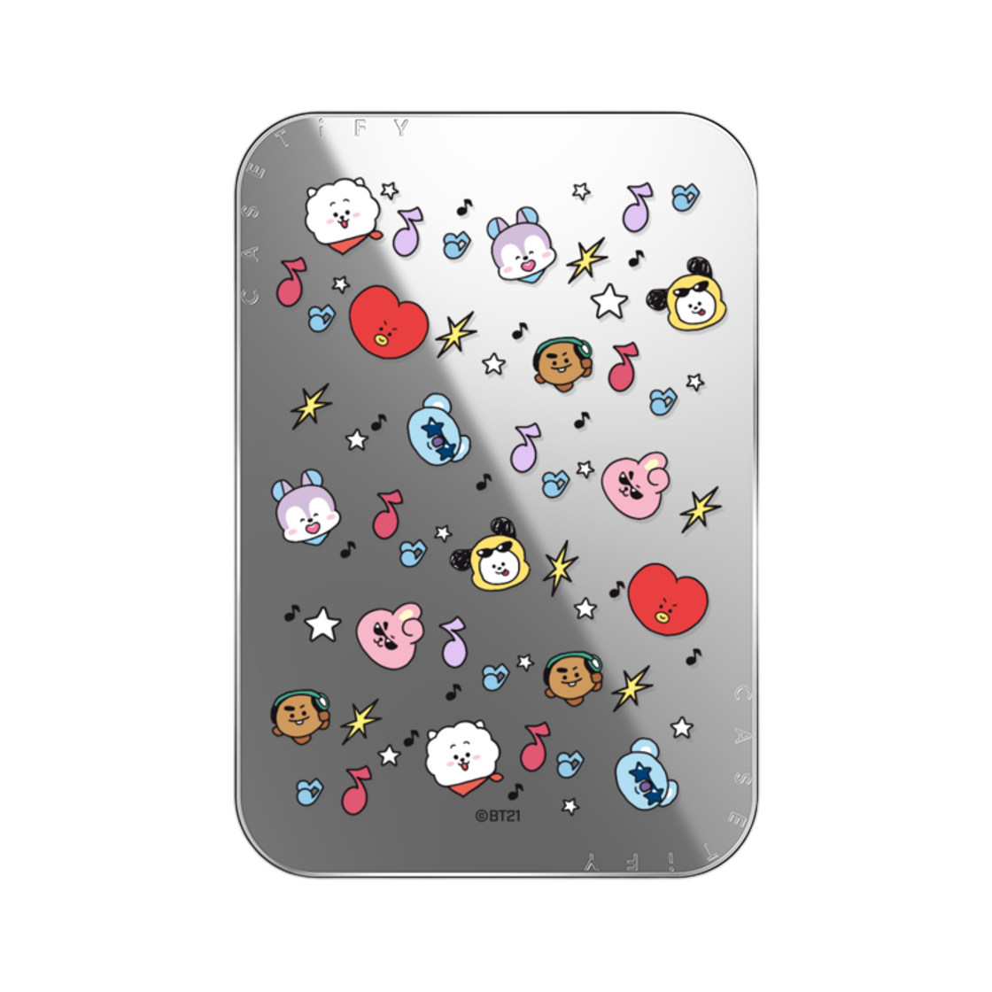 - Casetify x BT21 Pattern Mirror Snappy Magsafe Cardholder Stand