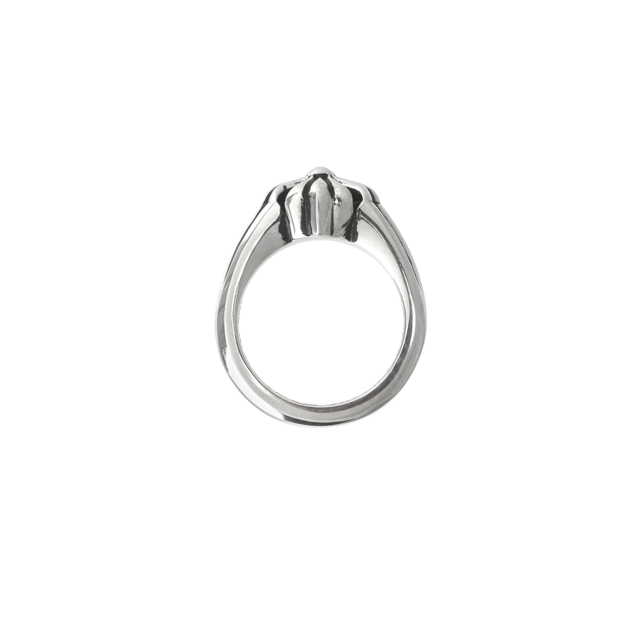 크롬하츠 컷아웃 CH 플러스 스몰 링 실버(Chrome Hearts Cut Out CH Plus Small Ring Silver) - 2