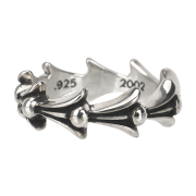 Chrome Hearts Cross Tail Ring Silver