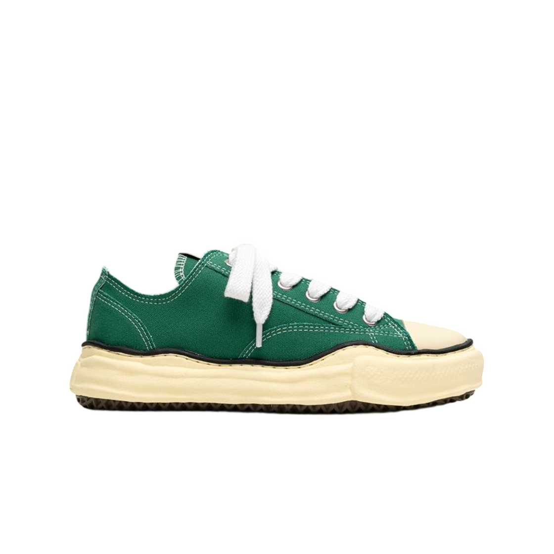 A09FW733-CL GREEN Maison Mihara Yasuhiro Peterson Vl OG Sole Canvas Low-Top Sneaker CL Green