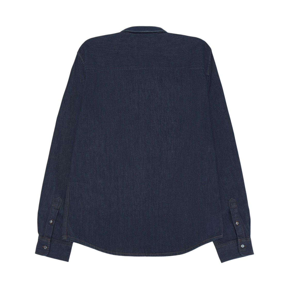 아미 블루 데님 코튼 아미 드 하트 셔츠 인디고(AMI Blue Denim Cotton Ami De Coeur Shirt Indigo) - 2