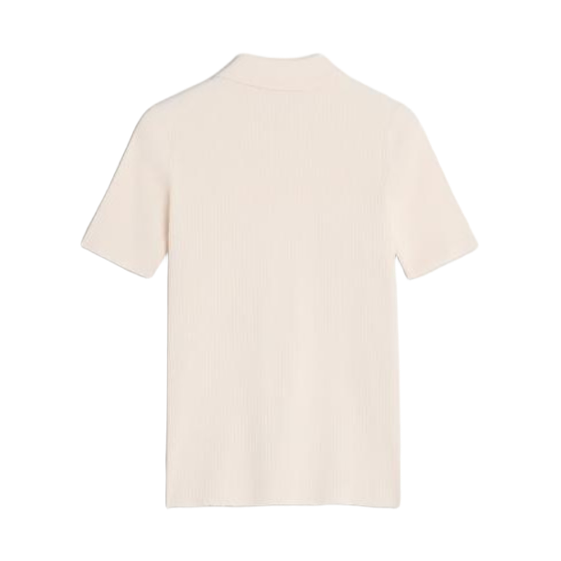 (W) 메종 키츠네 베이비 폭스 플리츠 립 폴로 노블 베이지((W) Maison Kitsune Baby Fox Pleat Rib Polo Noble Beige) - 2