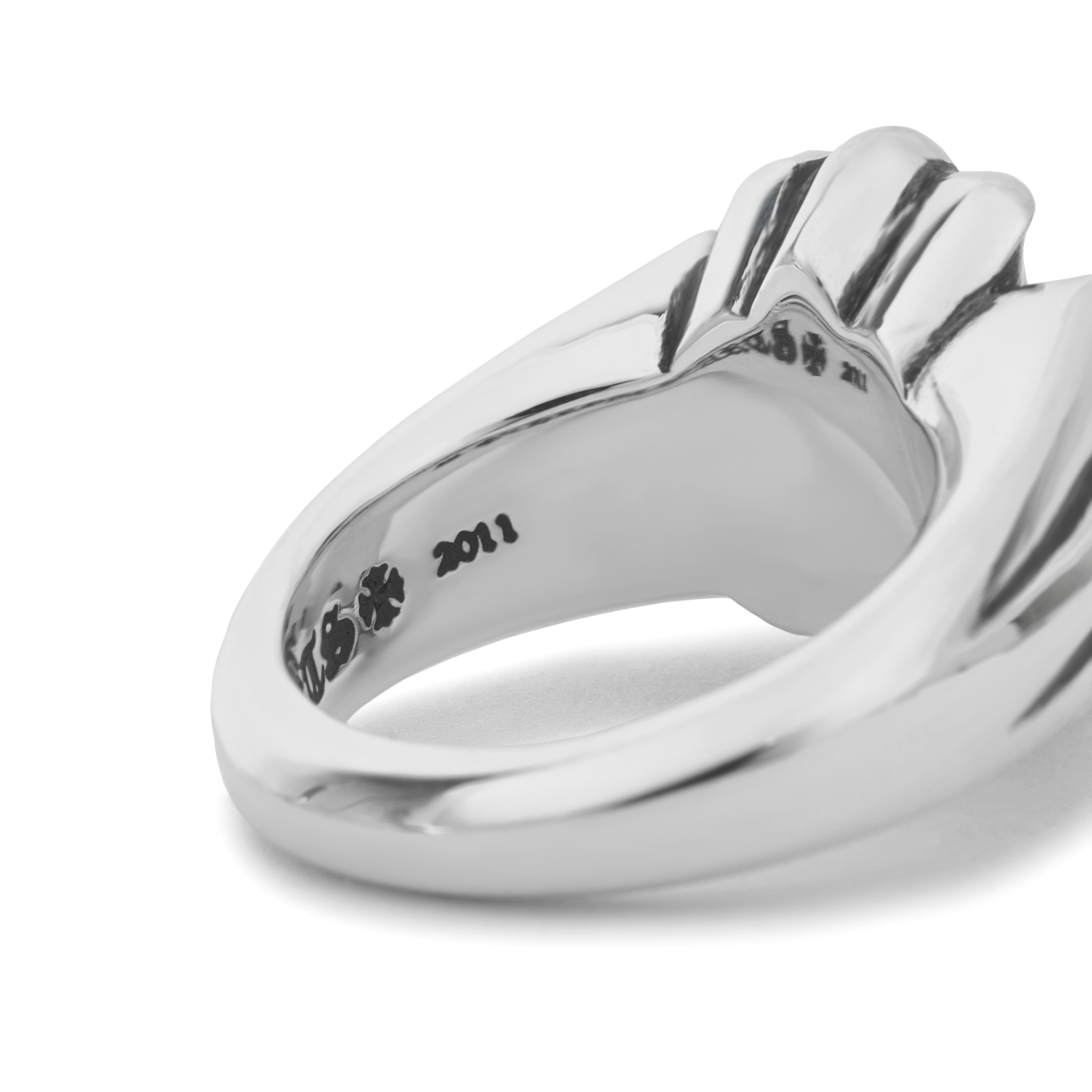크롬하츠 컷아웃 CH 플러스 라지 링 실버(Chrome Hearts Cut Out CH Plus Large Ring Silver) - 5