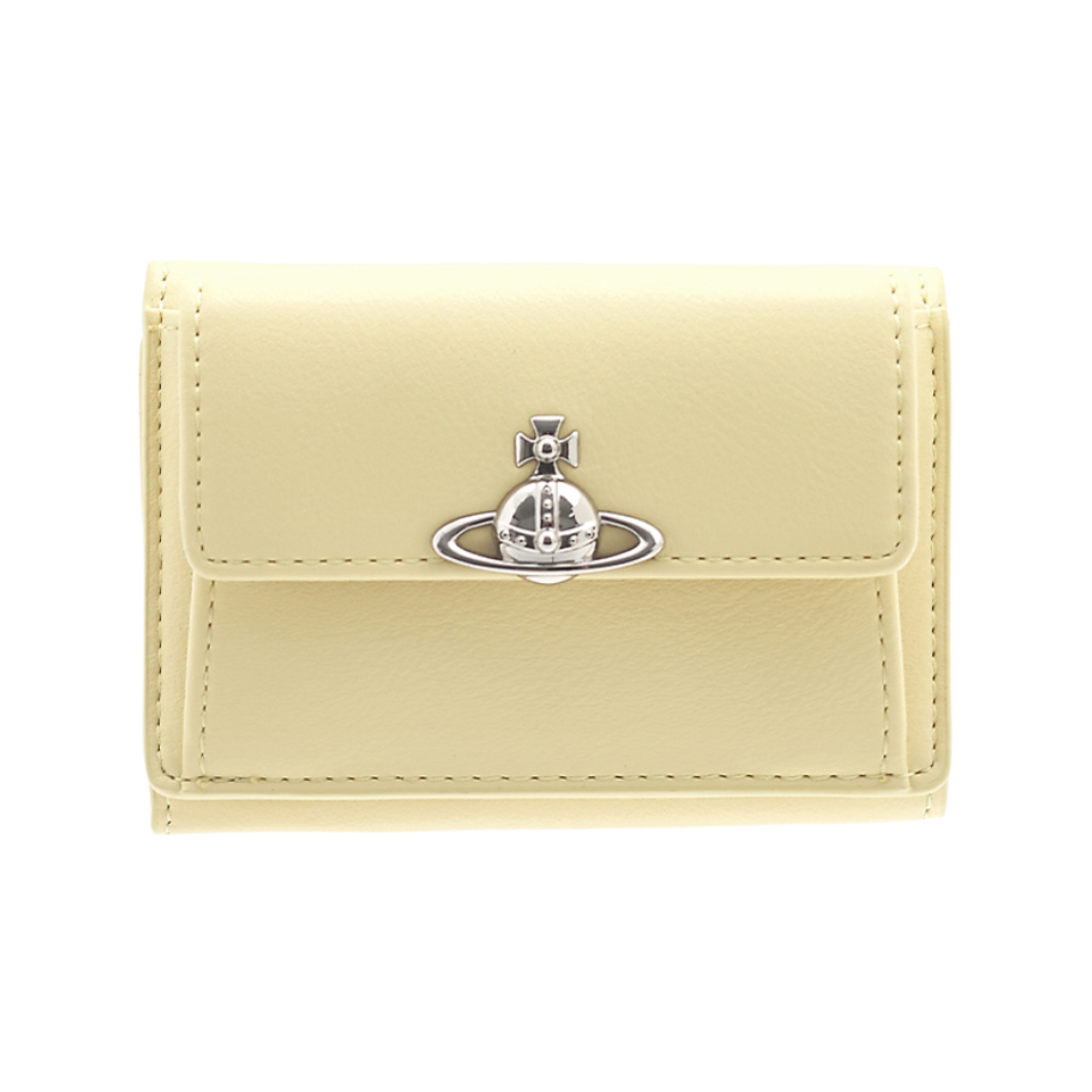 5115002TW-S0026-E402 Vivienne Westwood Orb Logo Wallet Neon Yellow