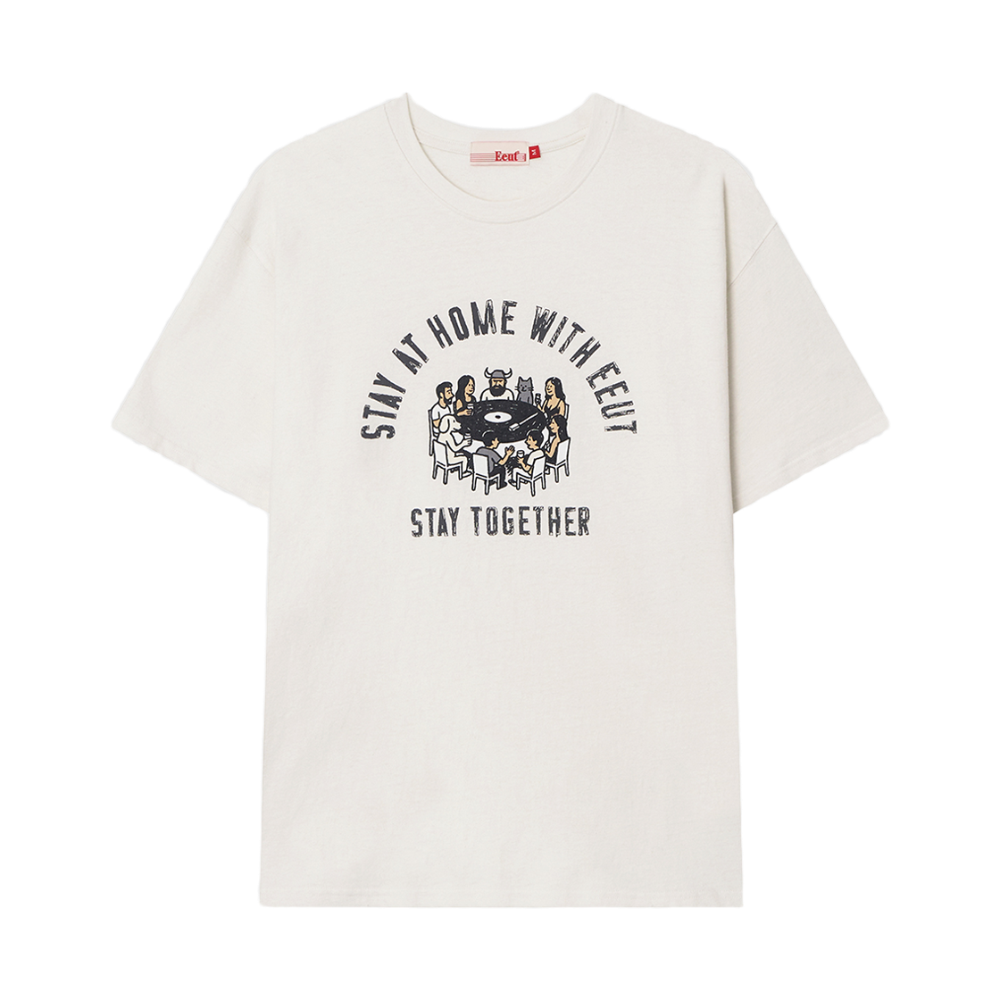 이우트 스테이 투게더 티셔츠 화이트(EEUT Stay Together T-Shirt White)