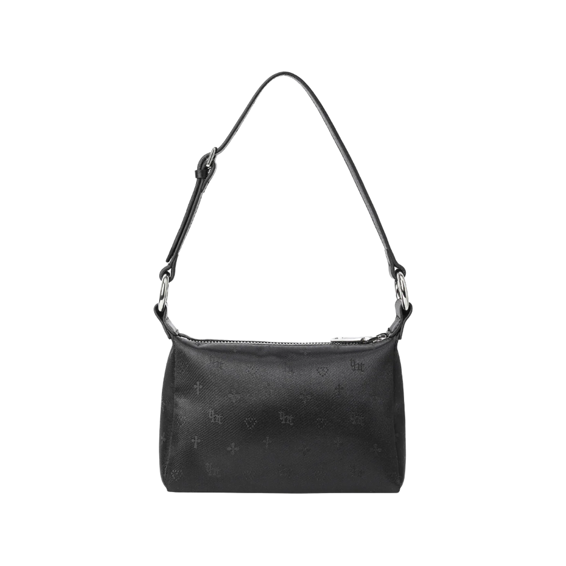 쓰리타임즈 Tht 자카드 미니백 블랙(Threetimes Tht Jacquard Mini Bag Black)