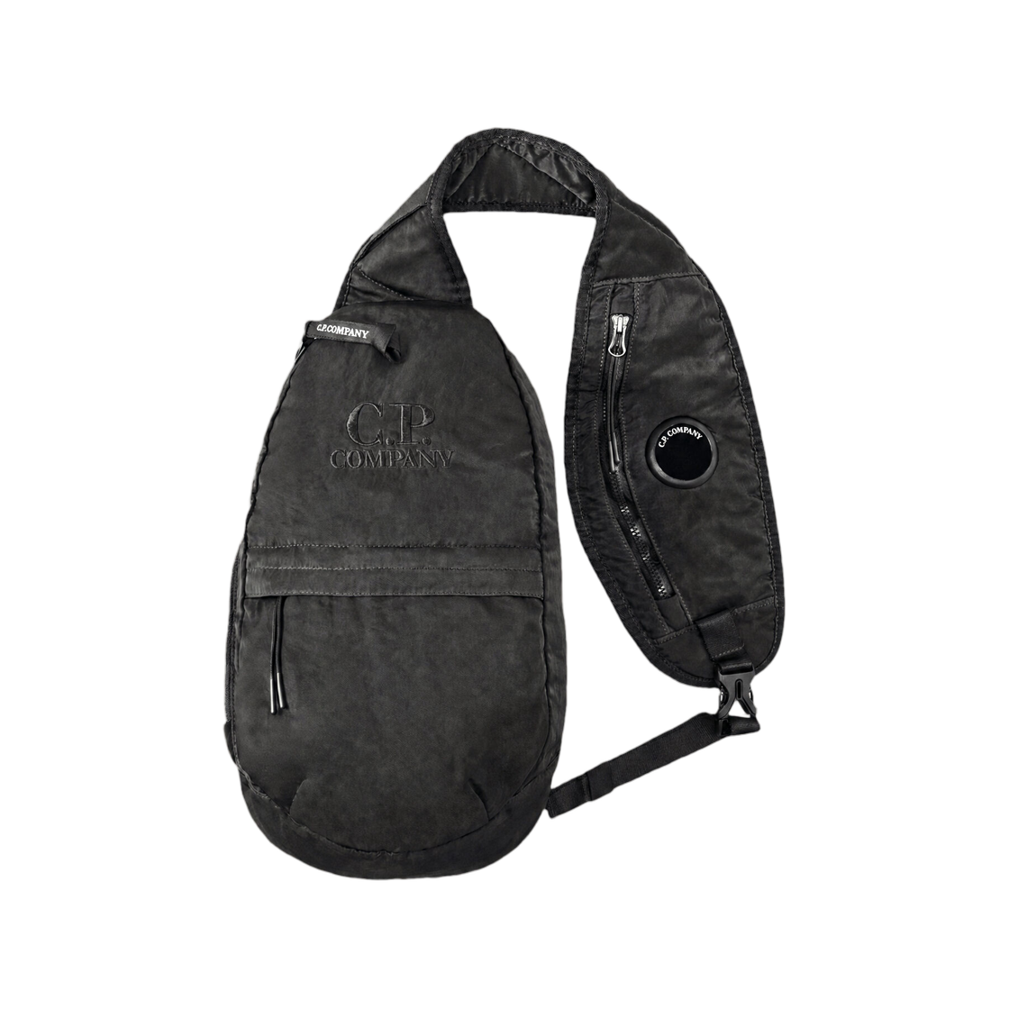 C.P. 컴퍼니 나일론 B 렌즈 크로스바디백 블랙 - 26FW(C.P. Company Nylon B Lens Crossbody Bag Black - 26FW)