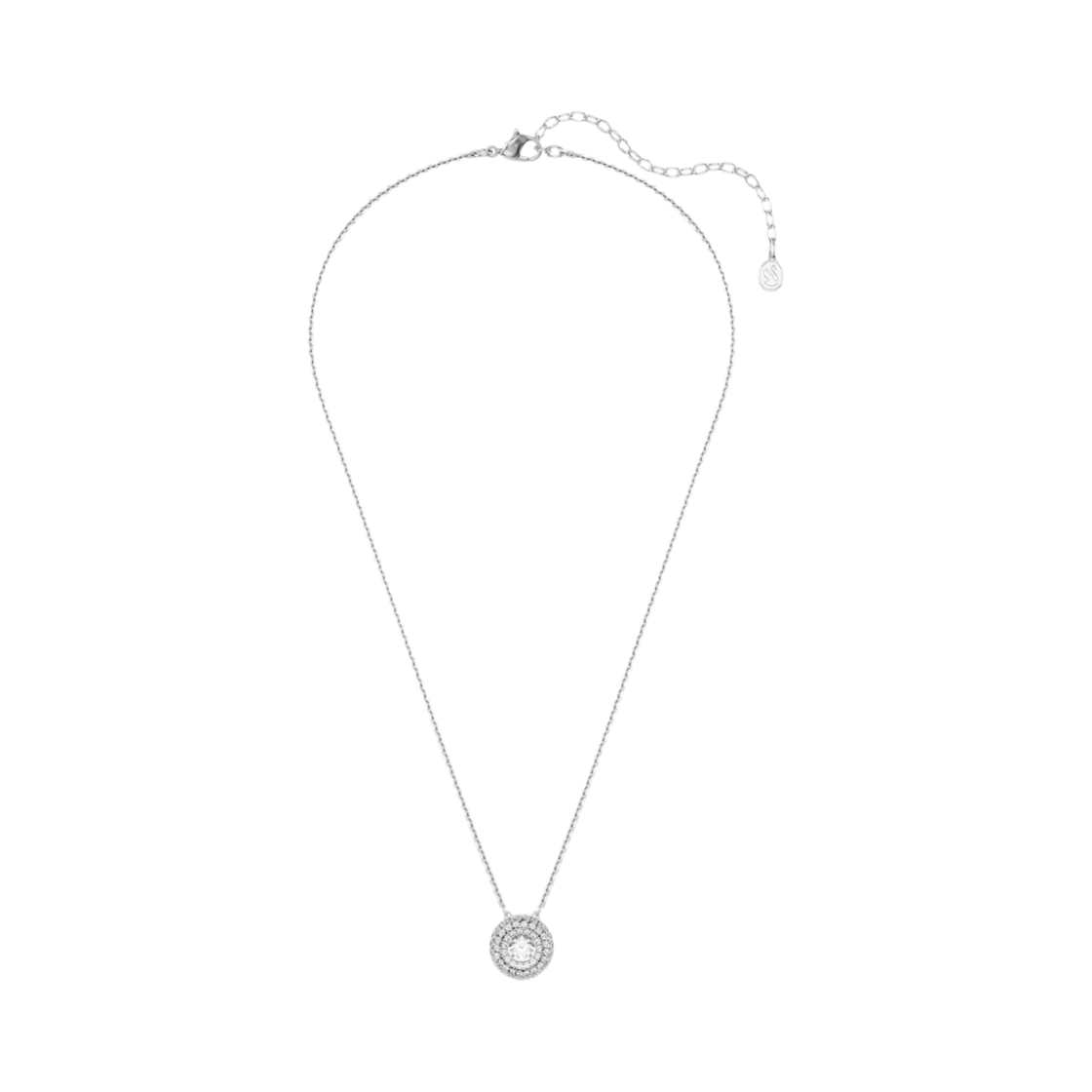 (W) 스와로브스키 서브라이마 펜던트 라운드 컷 화이트 로듐 플래팅((W) Swarovski Sublima Pendant Round Cut White Rhodium Plated) - 2