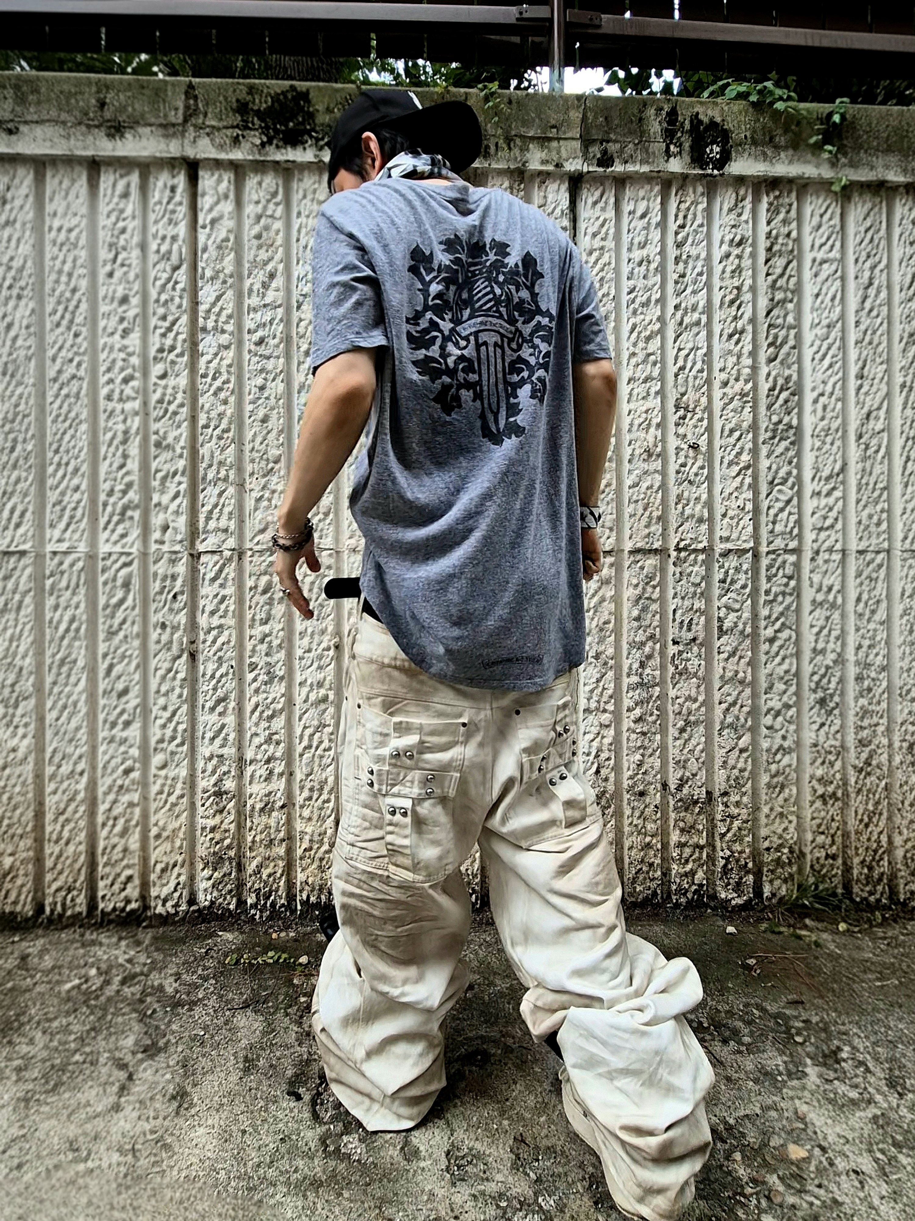 emostanceclub Core Belt Croc Embossed BROWN, Rick Owens Mega Bumper Geobasket Black Milk 착용 스타일 - 5