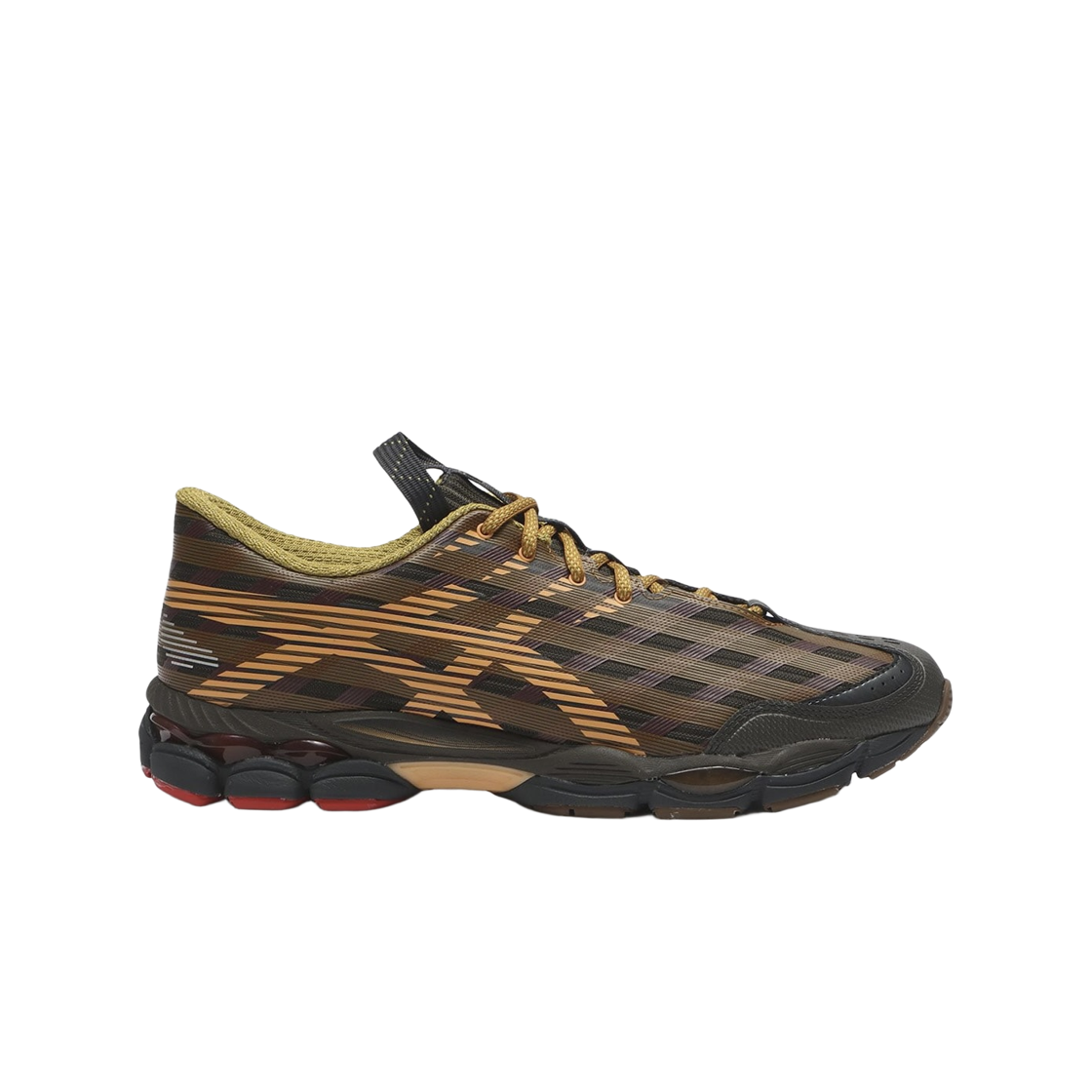 1203B116-200 Asics US8-S Gel-SJ33 Black Coffee Orange Lily