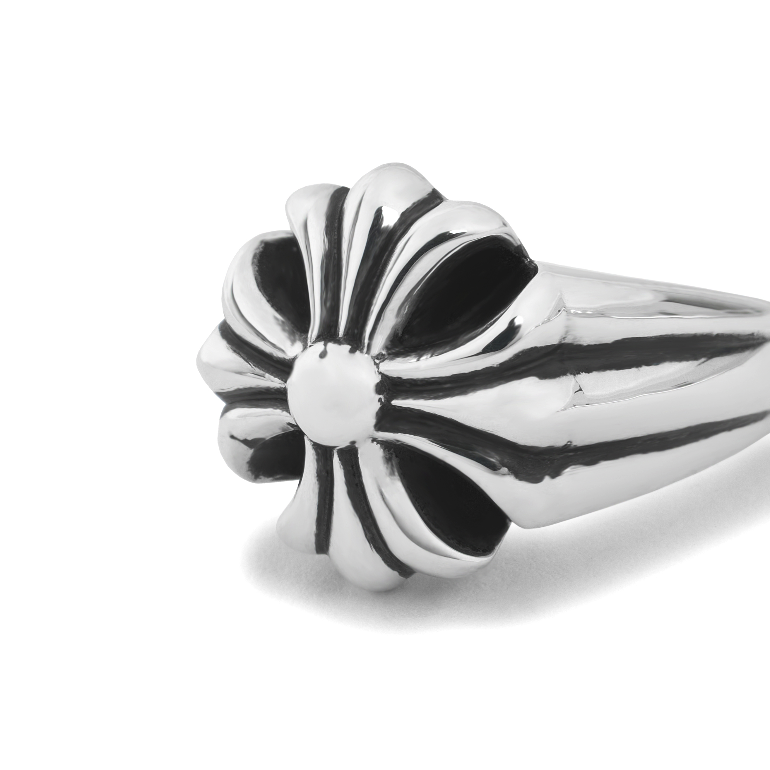 크롬하츠 컷아웃 CH 플러스 라지 링 실버(Chrome Hearts Cut Out CH Plus Large Ring Silver) - 3