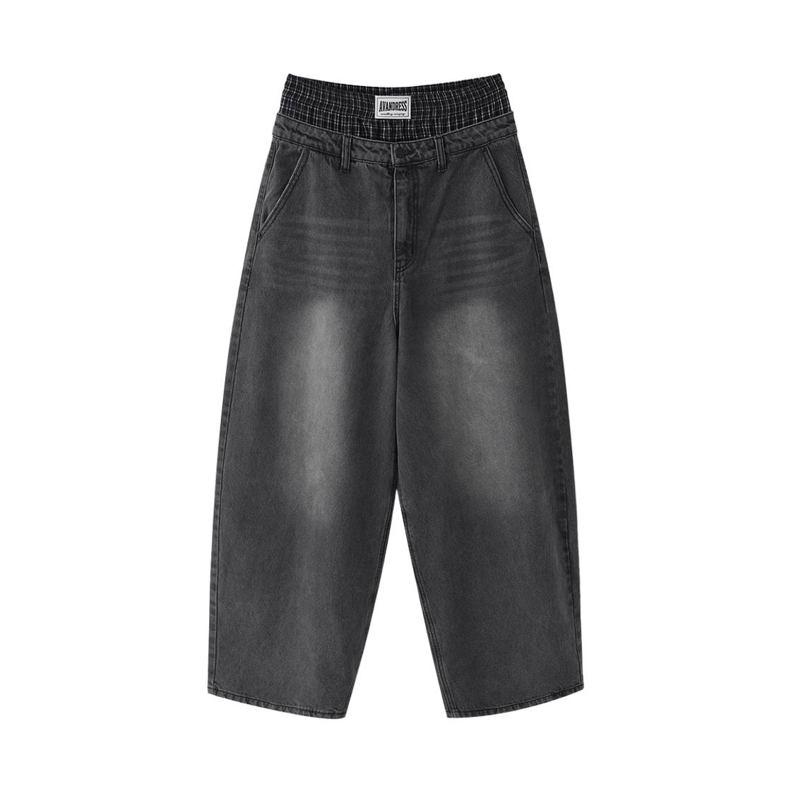 어반드레스 88 벌룬 데님 새깅 팬츠 블랙(Avandress 88 Balloon Denim Sagging Pants Black)