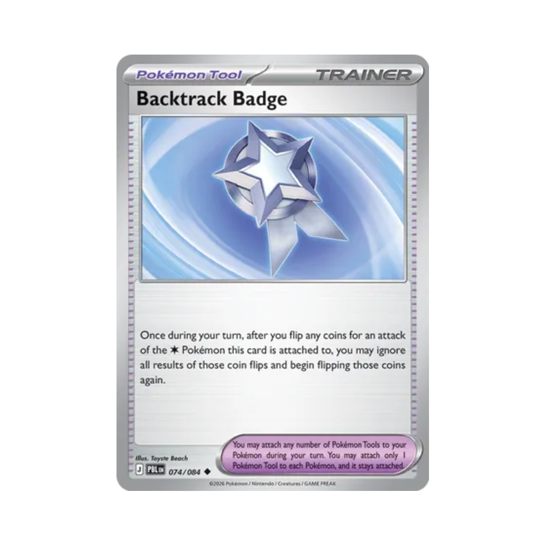 포켓몬 TCG 백트랙 뱃지 R 피치 블랙 (영문판)(Pokemon TCG Backtrack Badge R Pitch Black (English Ver.)) - 1