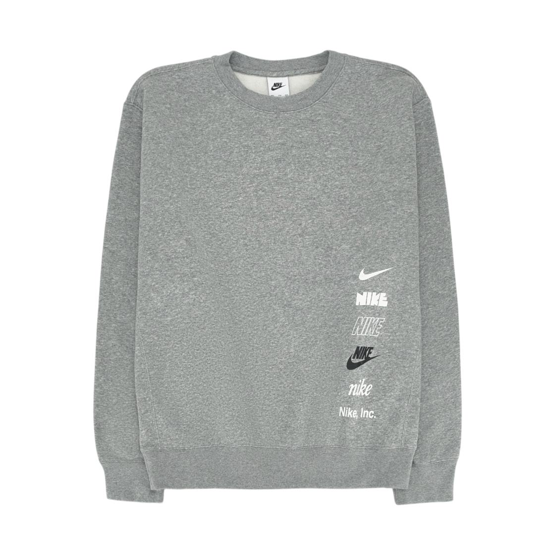 나이키 클럽 플리스+ 브러쉬드 백 크루넥 다크 그레이 헤더 - US/EU(Nike Club Fleece+ Brushed Back Crew Dark Grey Heather - US/EU) - 1