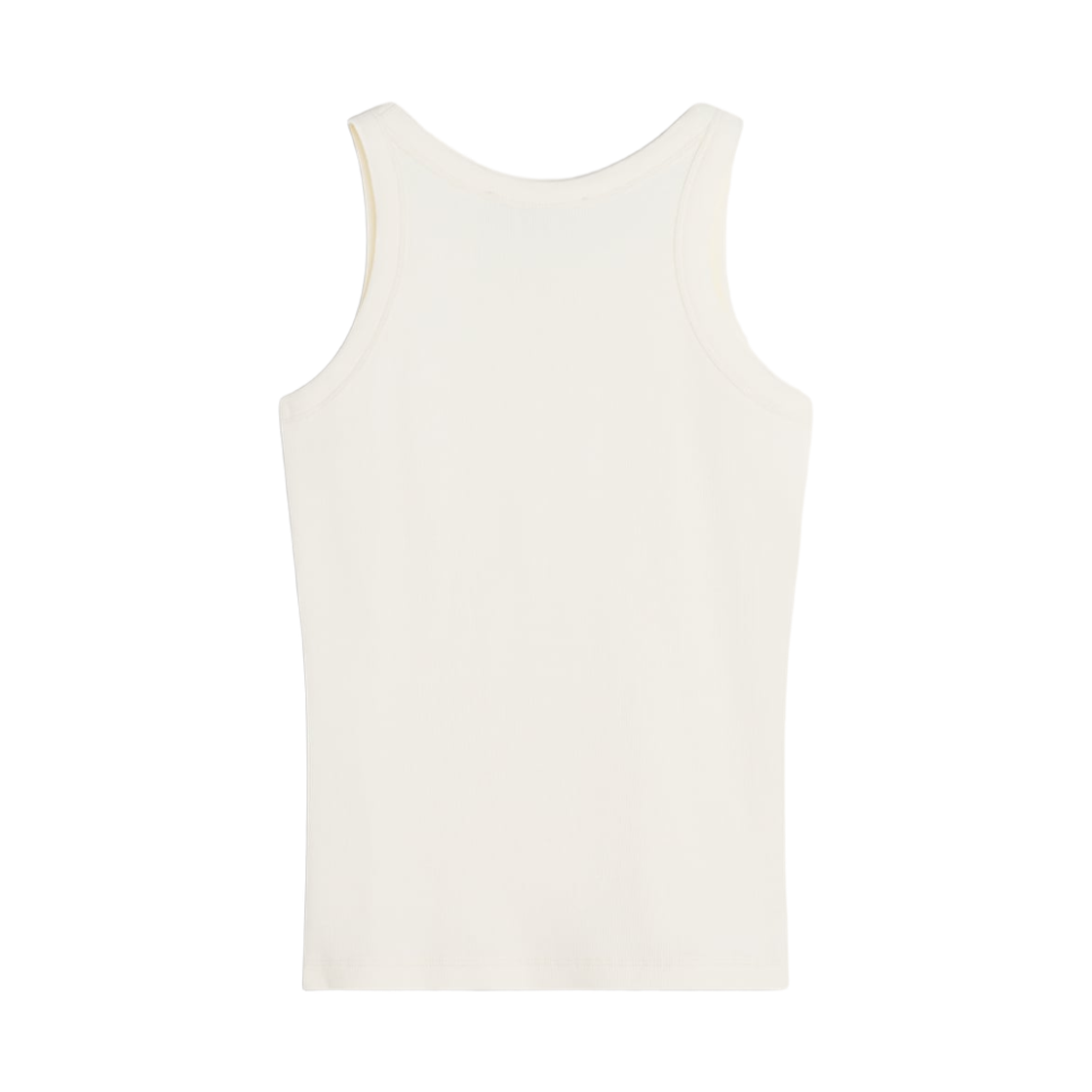 (W) 메종 키츠네 파리 립드 탱크탑 노블 베이지((W) Maison Kitsune Paris Ribbed Tank Top Noble Beige) - 2