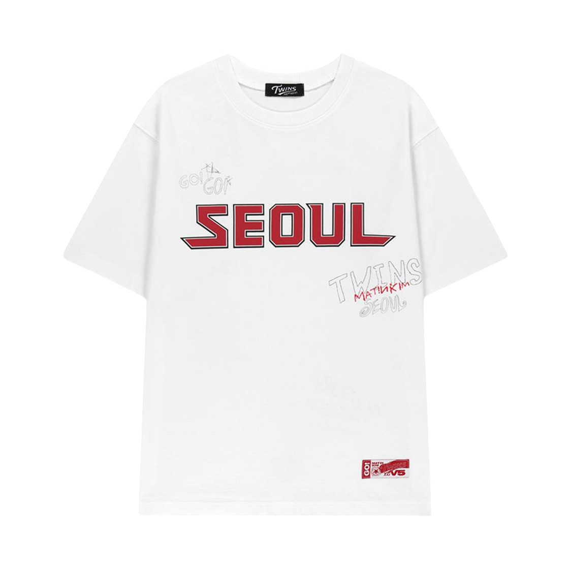 - LG Twins x Matin Kim Graffiti Artwork Top White