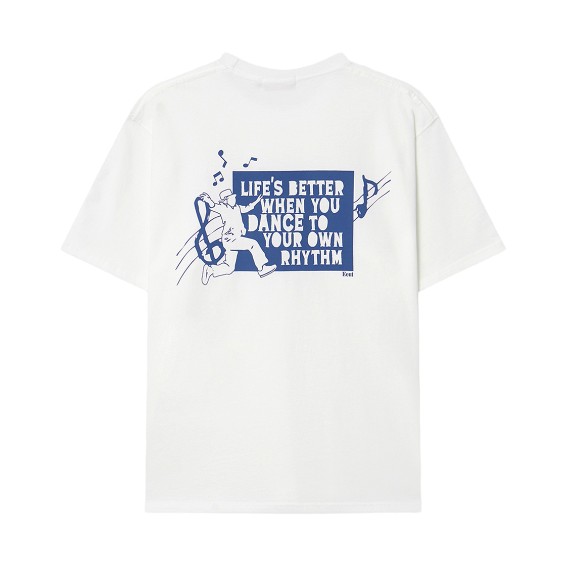 이우트 댄싱 노트 티셔츠 화이트(EEUT Dancing Note T-Shirt White) - 2