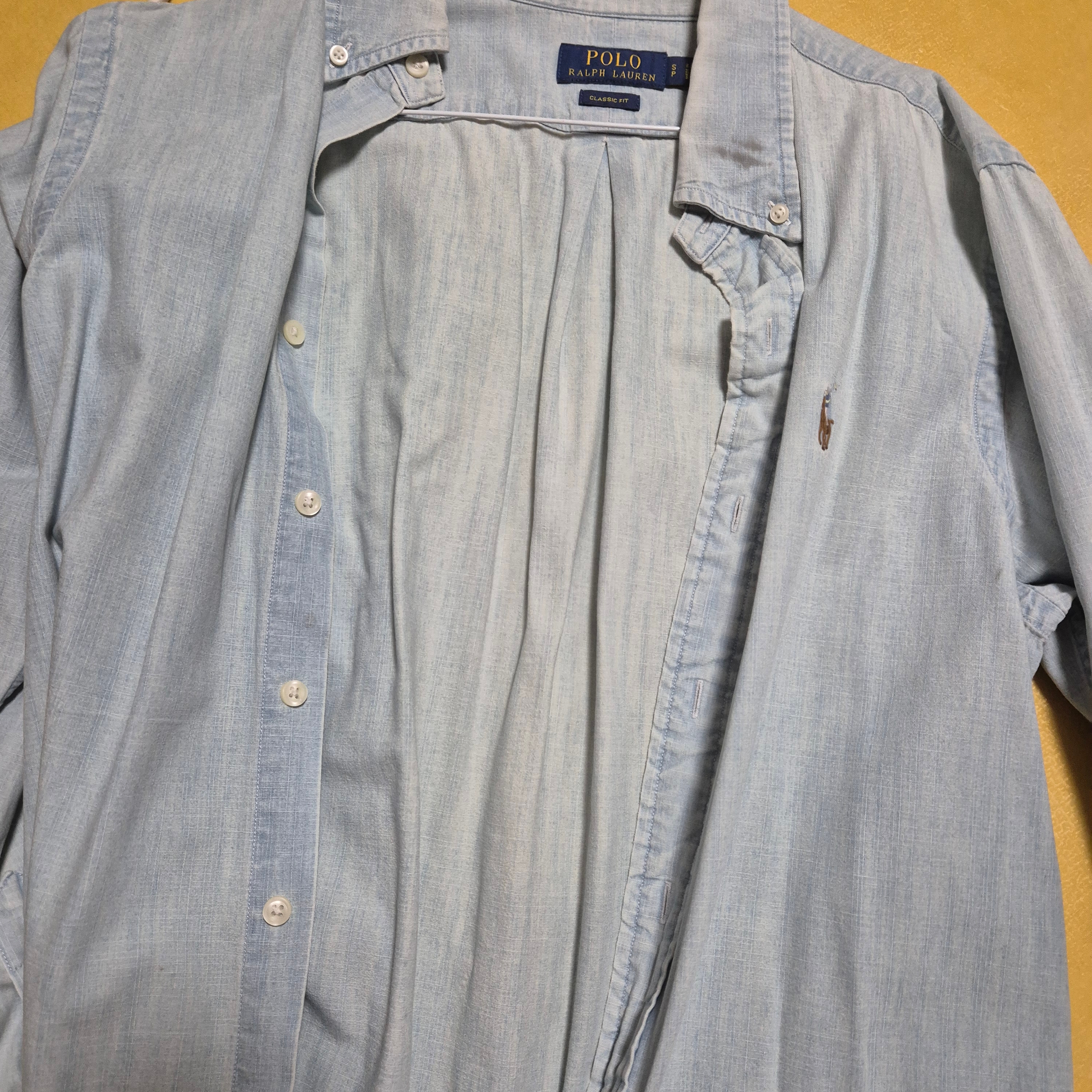 [10%적립] Polo Ralph Lauren Custom Fit Oxford Shirt Blue White Stripe - 26SS 착용 스타일