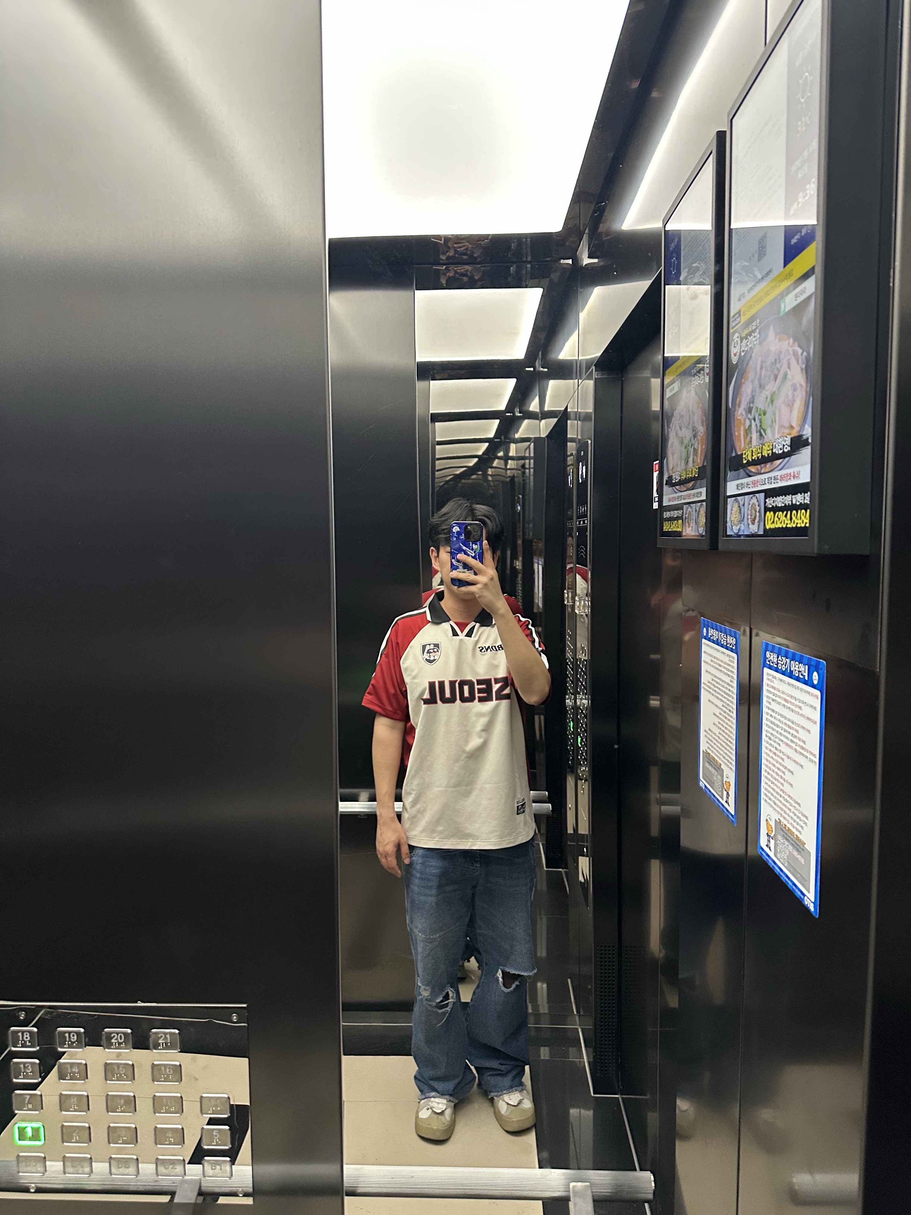 BDNS x LG TWINS Seoul S/S Jersey Red (Non Marking Ver.) 착용 스타일