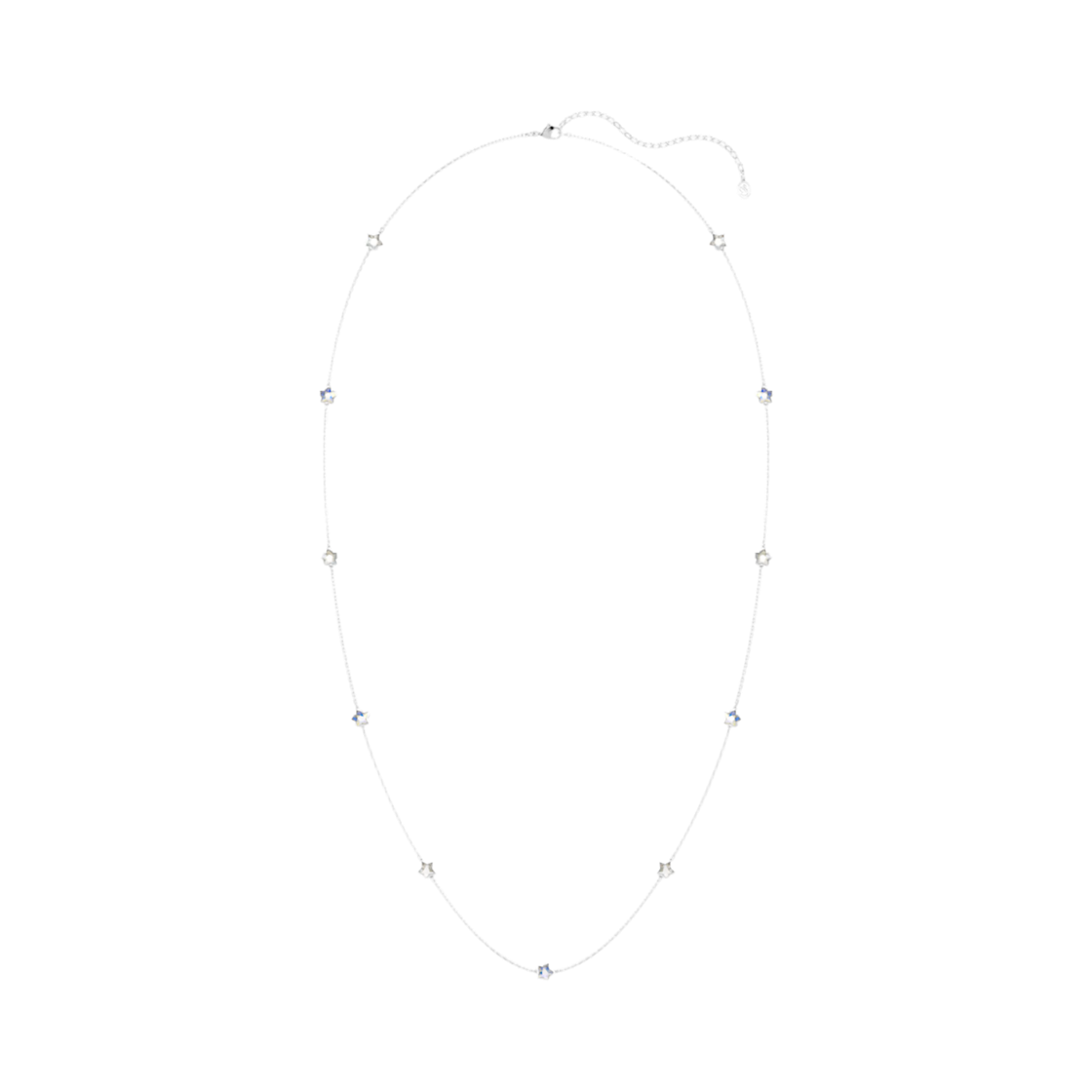 5754181 (W) Swarovski Chroma Necklace Star White Rhodium Plated