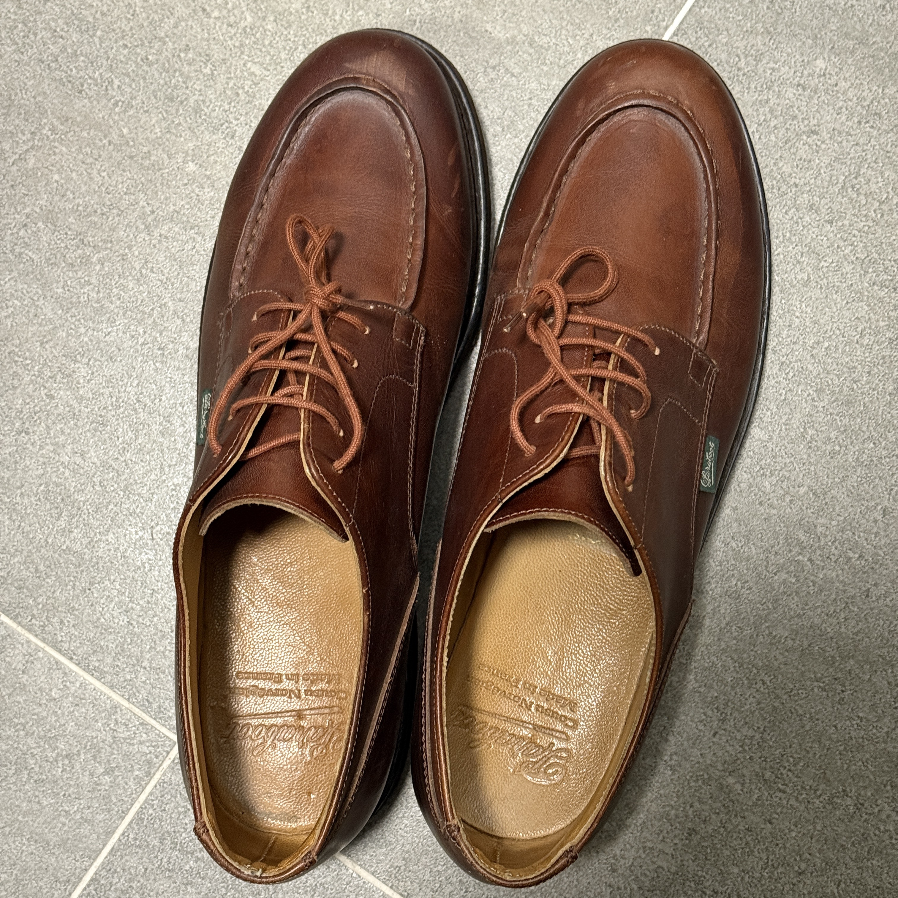 Paraboot Chambord Tex Lisse Marron 착용 스타일