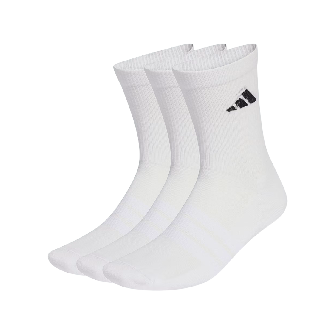 JZ0530 [20% 쿠폰] Adidas Cushioned Sportswear Crew Socks White Black (3 Pack)