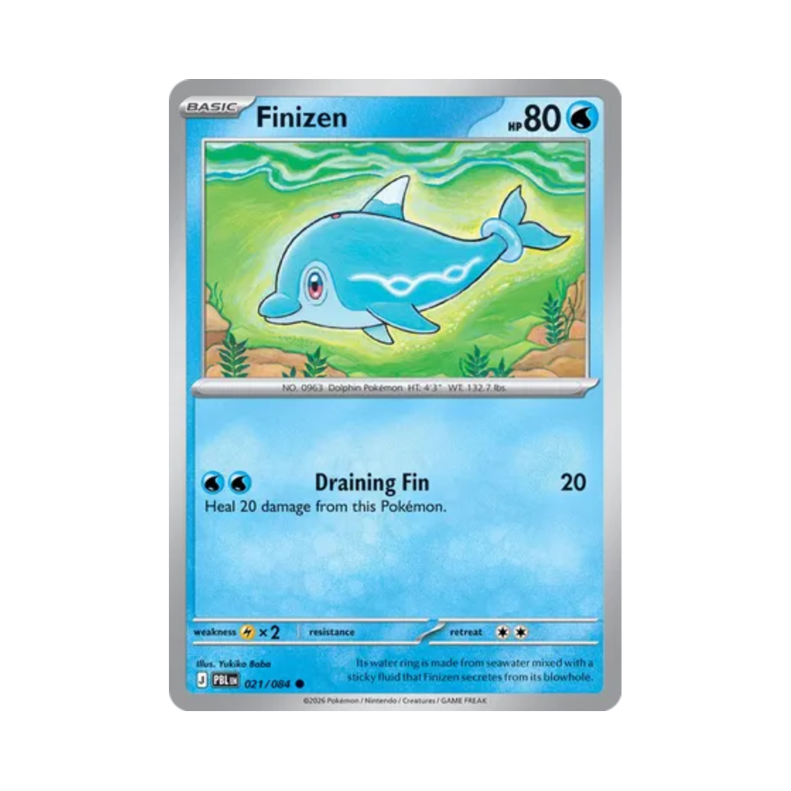 포켓몬 TCG 맨돌핀 C 피치 블랙 (영문판)(Pokemon TCG Finizen C Pitch Black (English Ver.)) - 1