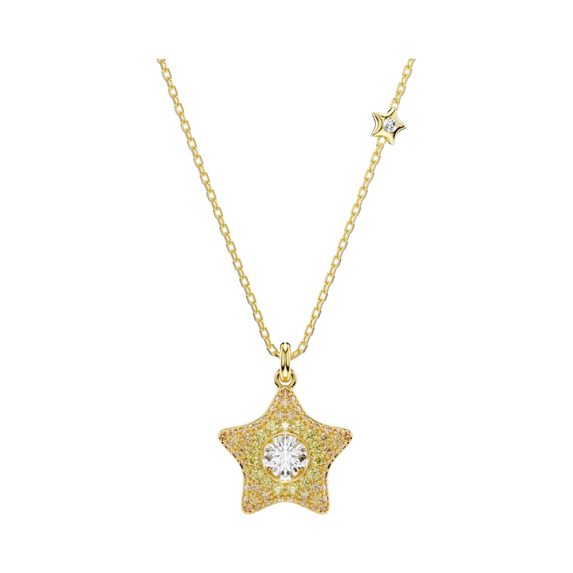 5755280 (W) Swarovski Sublima Pendant Round Cut Star Multicolor 18K Gold Finish