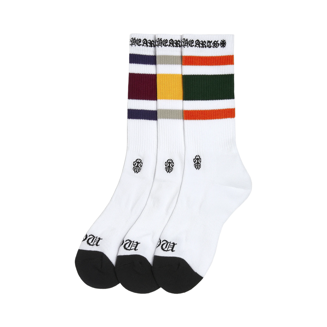 - Chrome Hearts Fuck You Sport Socks White (Set of 3)