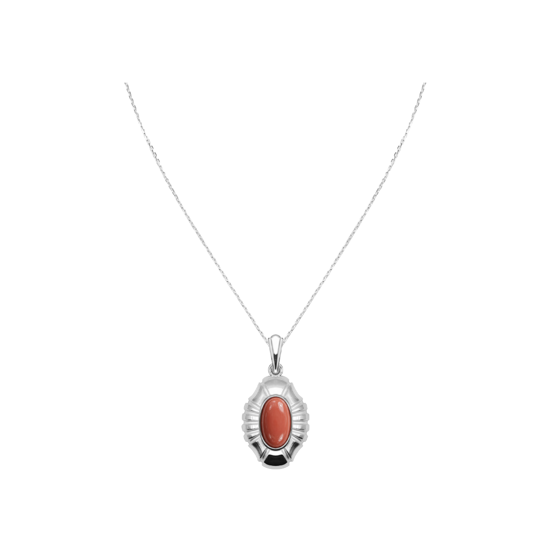 뵤르 헤일로 네클리스 산호(Bőr Halo Necklace Coral) - 1