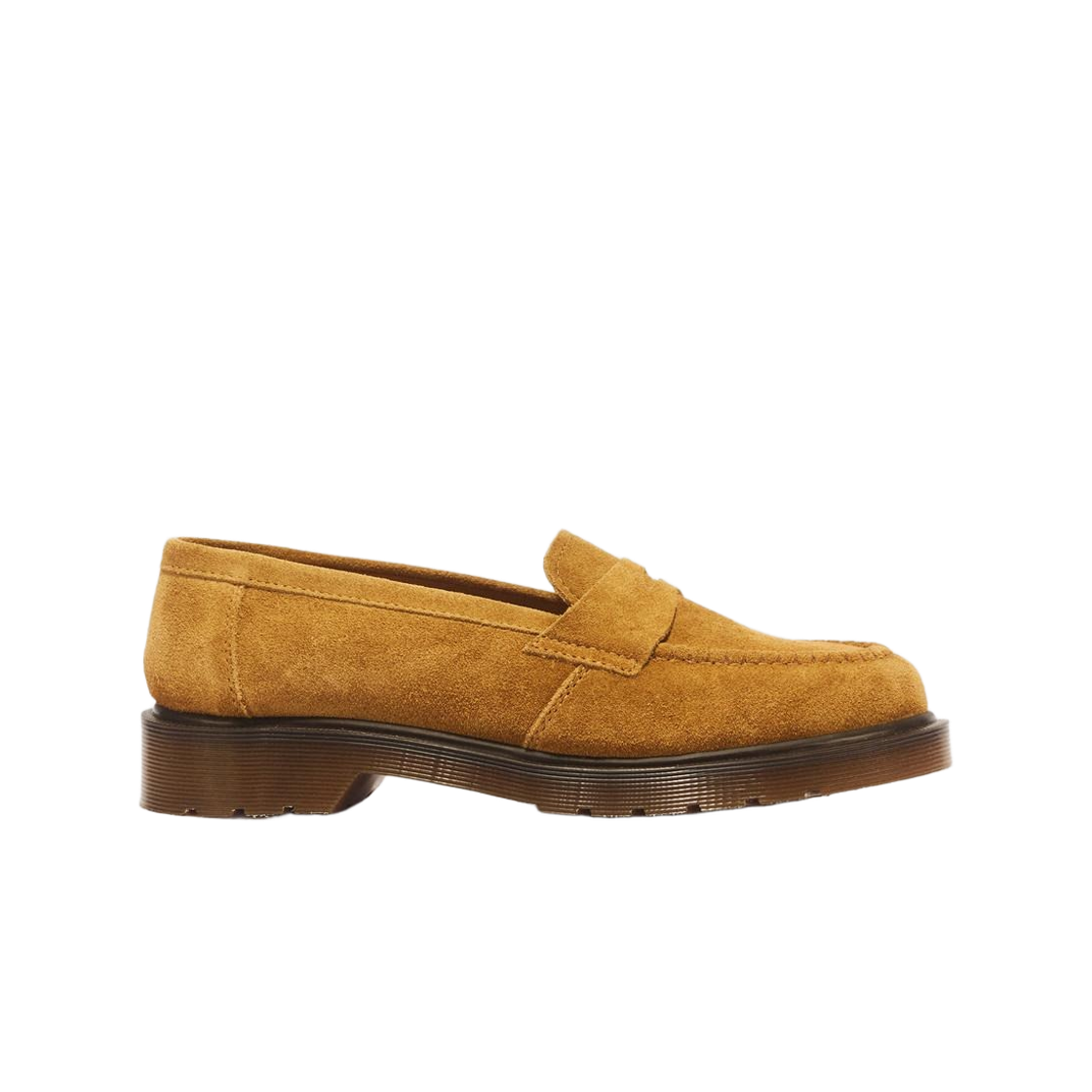 43301200 Dr. Martens Delapre Penny Repello Calf Suede Loafers Autumn Gold