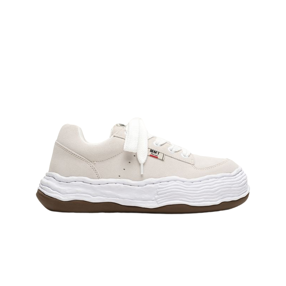A15FW702-WHITE Maison Mihara Yasuhiro Oliver OG Sole Suede Low-Top Sneaker White