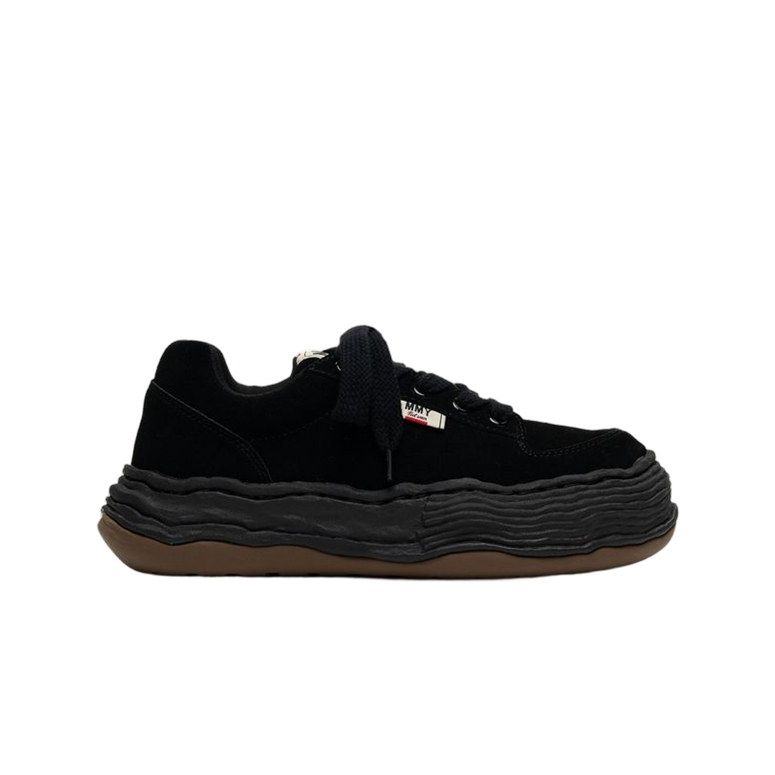 A15FW702-BLKBLK Maison Mihara Yasuhiro Oliver OG Sole Suede Low-Top Sneaker Black Black