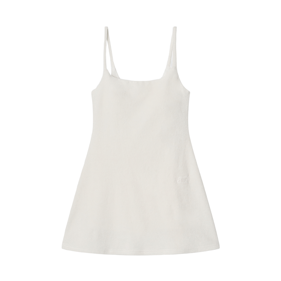 이우트 테리 커버업 드레스 화이트(EEUT Terry Cover Up Dress White)