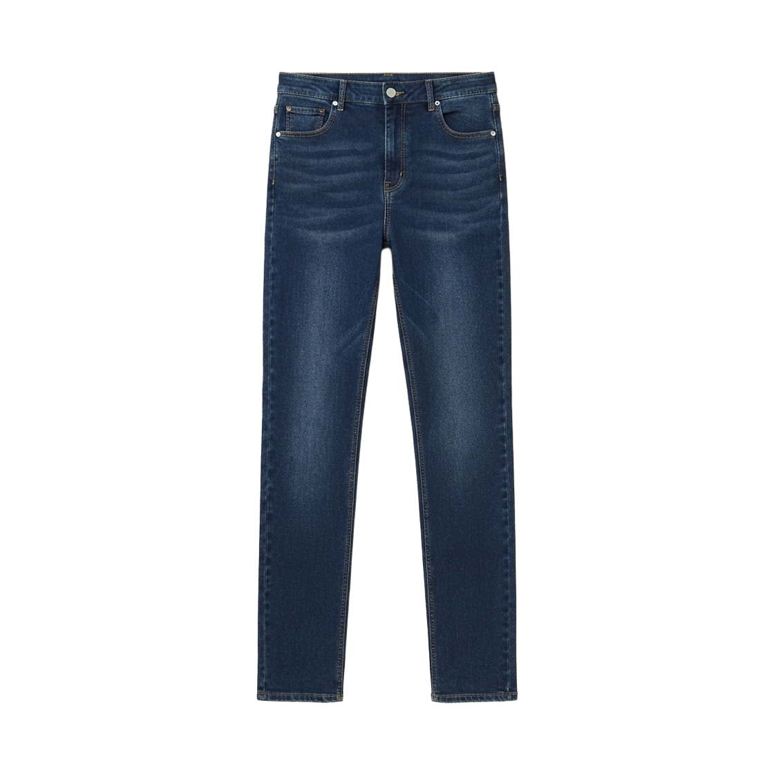 GC926667-진청 GCLIP Gclip Spandex Washed Straight Denim Pants Dark Blue