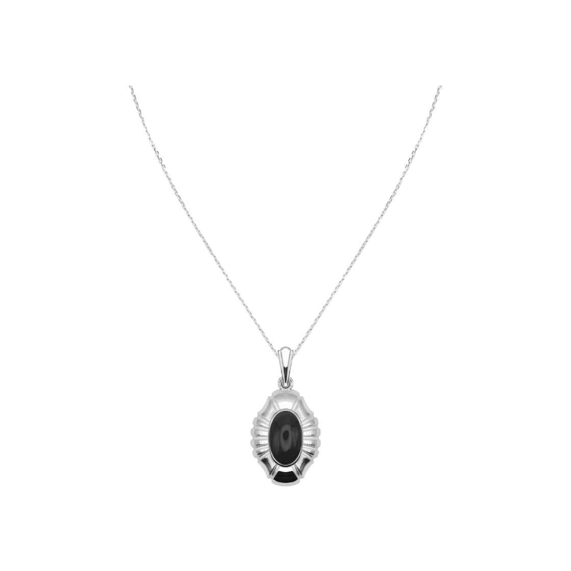 뵤르 헤일로 네클리스 오닉스(Bőr Halo Necklace Onyx)