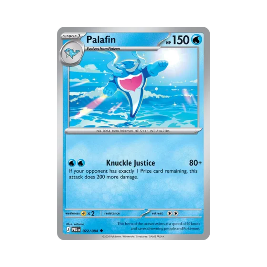 포켓몬 TCG 돌핀맨 U 피치 블랙 (영문판)(Pokemon TCG Palafin U Pitch Black (English Ver.)) - 1