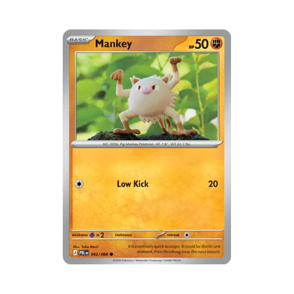포켓몬 TCG 망키 C 피치 블랙 (영문판)(Pokemon TCG Mankey C Pitch Black (English Ver.)) - 1