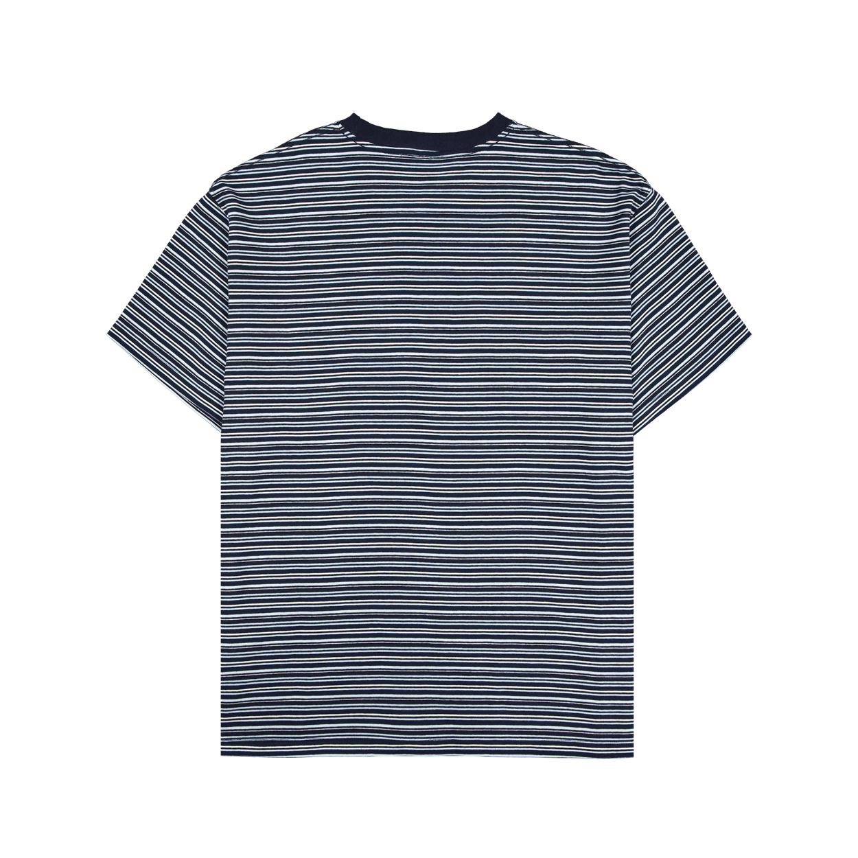 언더마이카 무.195 클래식 로고 브러시 스트라이프드 티셔츠 네이비(Undermycar Mu.195 Classic Logo Brush Striped T-shirts Navy) - 2