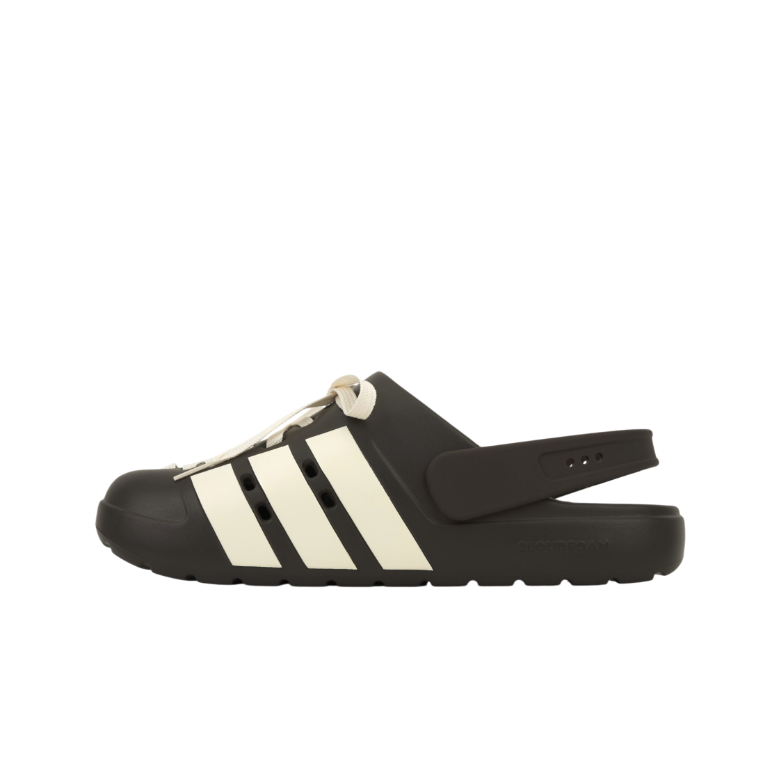 아디다스 스포츠웨어 아딜렛 2.0 클로그 샌들 다크 브라운 원더 화이트(Adidas Sportswear Adilette 2.0 Clog Sandal Dark Brown Wonder White) - 3