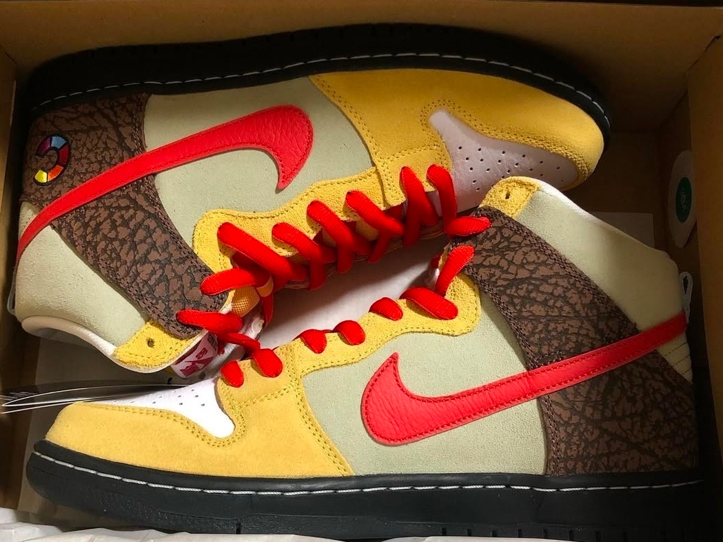 Nike x Color Skates SB Dunk High Pro Kebab and Destroy 착용 스타일