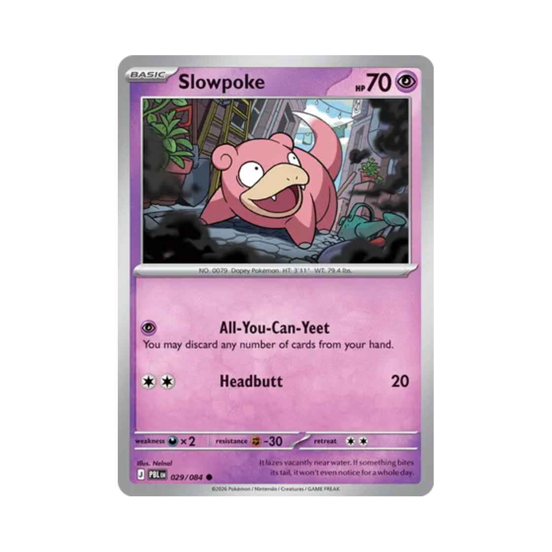 포켓몬 TCG 야돈 C 피치 블랙 (영문판)(Pokemon TCG Slowpoke C Pitch Black (English Ver.)) - 1