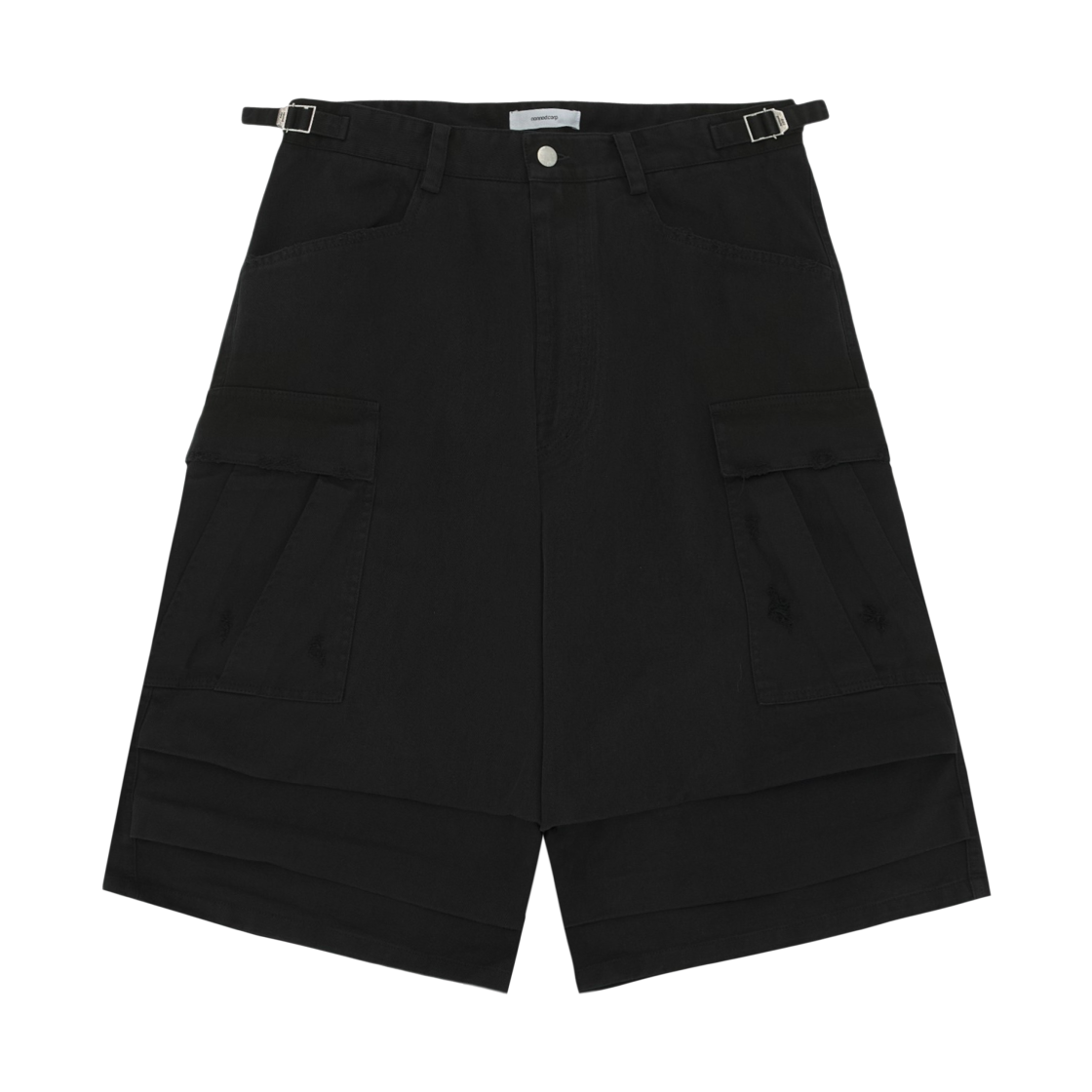 논노드 사이드 카고 쇼츠 빈티지 블랙(Nonnod Side Cargo Shorts Vintage Black)